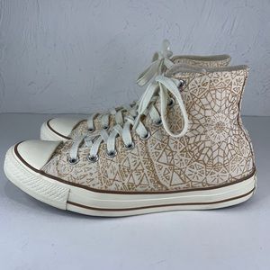 Converse Womens Size 10 Chuck Taylor All Star Sparkle Hi 532135C Laced Canvas
